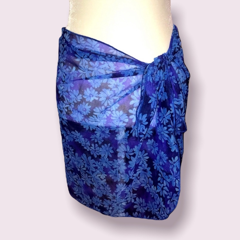 Blue floral sarong